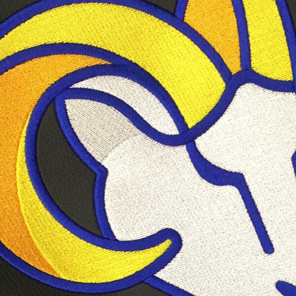 Dreamseat Silver Club Chair with Los Angeles Rams Secondary Logo - XZ7759002CHCDBK-PSNFL20081