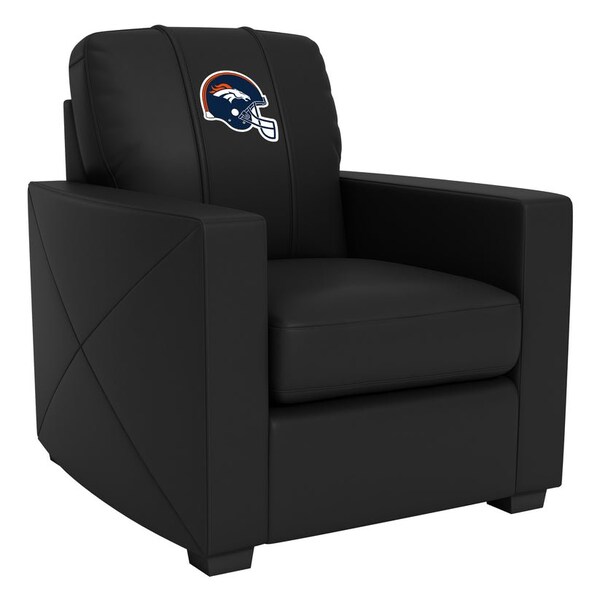 Dreamseat Silver Club Chair with Denver Broncos Helmet Logo - XZ7759002CHCDBK-PSNFL20047