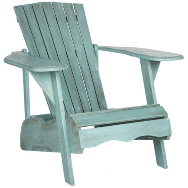 Safavieh Mopani Accent Chair- Beach House Blue - 32.7 x 37.4 x 33.5 in. - PAT6700F