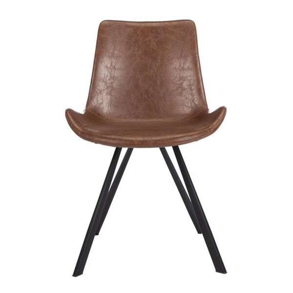 Safavieh Terra Accent Dining Chair, Medium Brown & Black, 2PK - ACH7004C-SET2