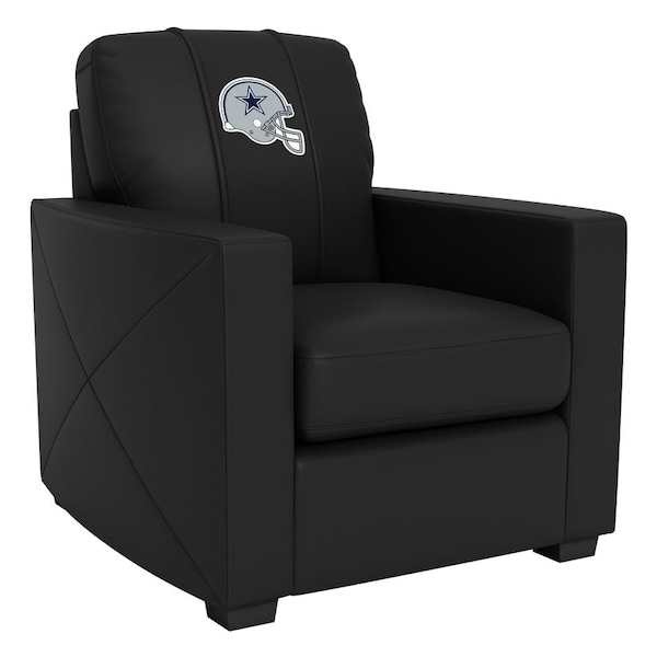 Dreamseat Silver Club Chair with Dallas Cowboys Helmet Logo - XZ7759002CHCDBK-PSNFL20042