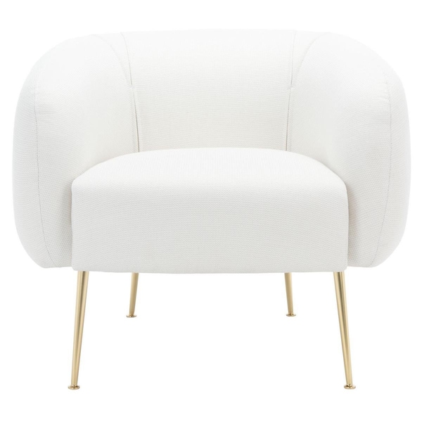 Safavieh Alena Poly Blend Accent Chair, Cream - SFV4503I