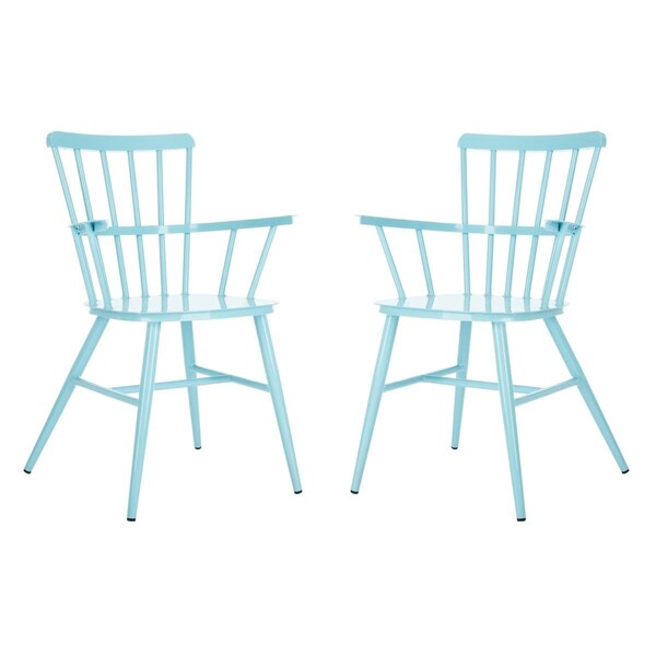 Safavieh Clifton Arm Chair, Baby Blue, 2PK - PAT3001D-SET2