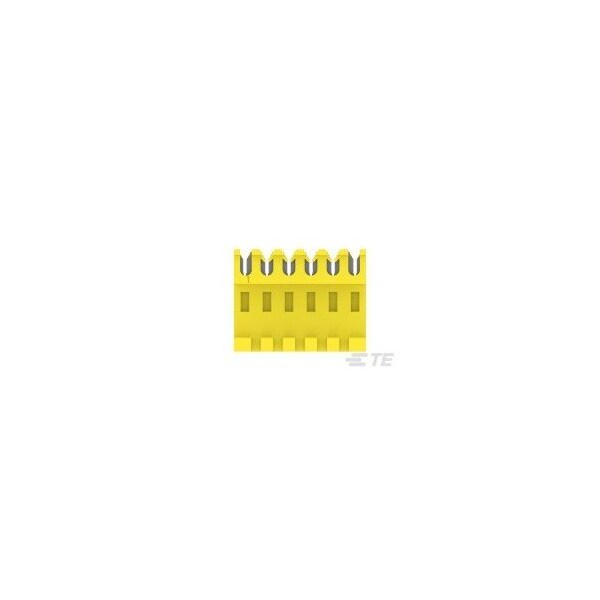 Te Connectivity Headers & Wire Housings Feed Thru Wo Tab 6P L.R. Yellow 20 Awg - 3-640600-6