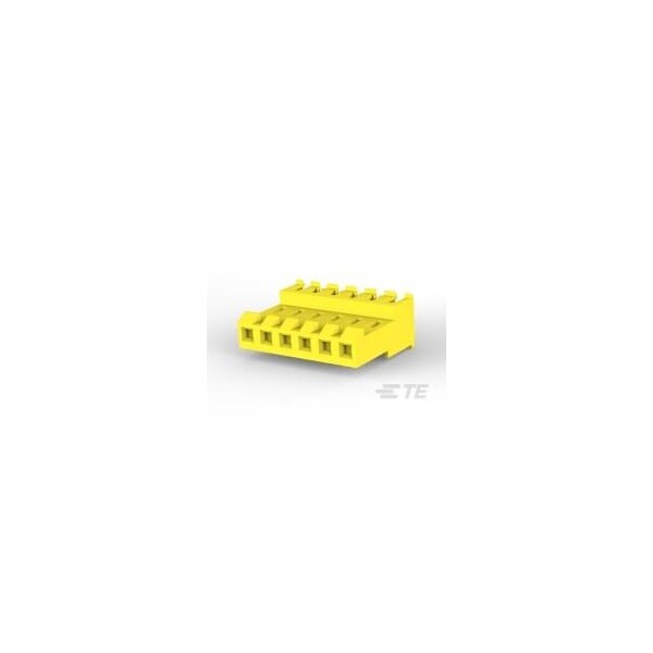 Te Connectivity Headers & Wire Housings Feed Thru Wo Tab 6P L.R. Yellow 20 Awg - 3-640600-6