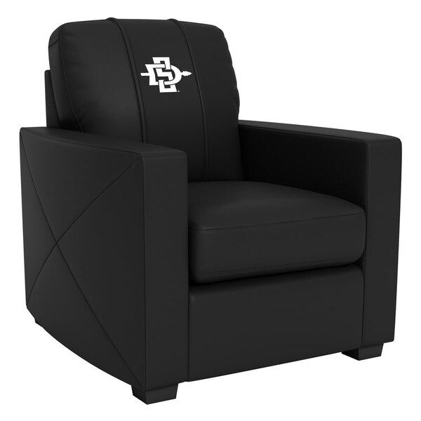 Dreamseat Silver Club Chair with San Diego State Alternate Logo - XZ7759002CHCDBK-PSCOL13802