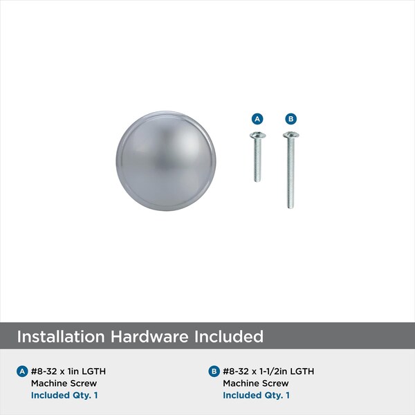 Amerock Ravino 1-1/4 in 32 mm Diameter Polished Chrome Cabinet Knob - BP5301226