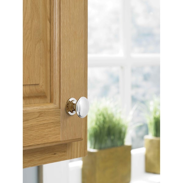 Amerock Ravino 1-1/4 in 32 mm Diameter Polished Chrome Cabinet Knob - BP5301226