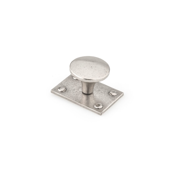 Richelieu 1 1/2 in (38 mm) Newcastle Antique Polished Nickel Traditional Cabinet Knob - 658338186