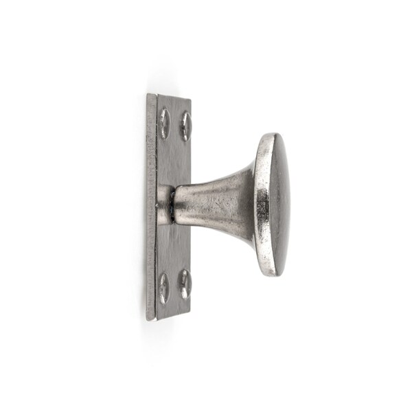 Richelieu 1 1/2 in (38 mm) Newcastle Antique Polished Nickel Traditional Cabinet Knob - 658338186