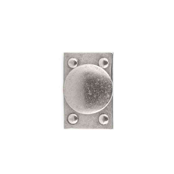 Richelieu 1 1/2 in (38 mm) Newcastle Antique Polished Nickel Traditional Cabinet Knob - 658338186