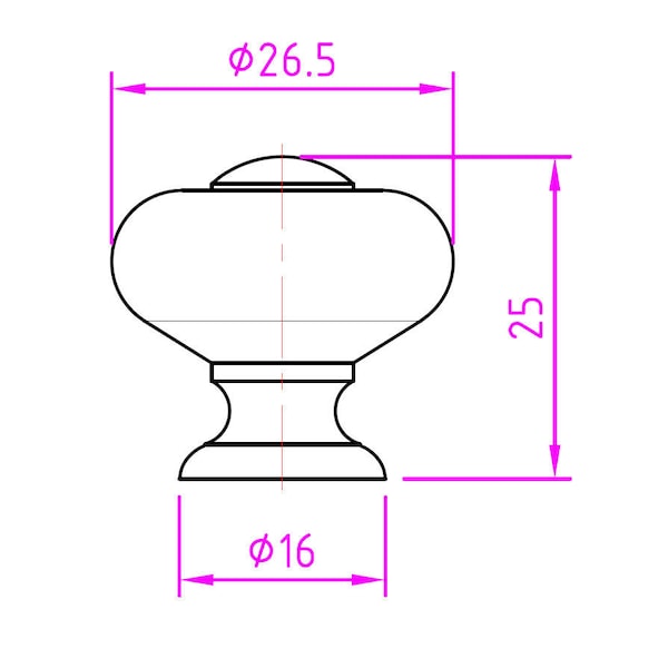 Richelieu 1 in (25 mm) White Eclectic Cabinet Knob - BP500330