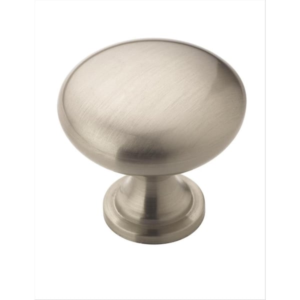 Amerock Edona 1-1/4 in 32 mm Diameter Satin Nickel Cabinet Knob, 25PK - 1913658
