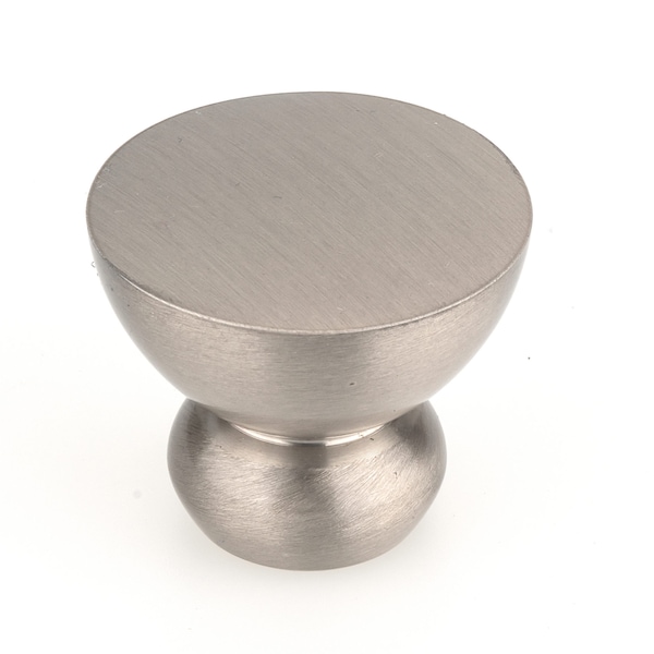 Richelieu 1 1/4 in (32 mm) Brushed Nickel Contemporary Cabinet Knob - 798632195