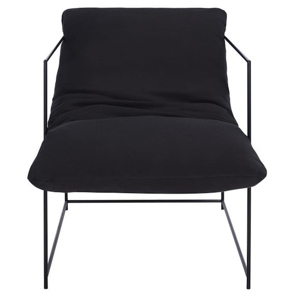 Safavieh Portland Pillow Top Accent Chair, Black & Black - ACH4511B
