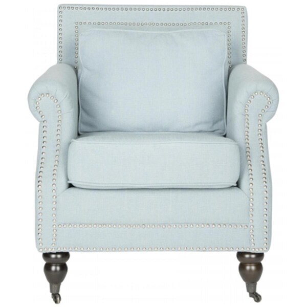 Safavieh Karsen Club Accent Chair- Sky Blue - 34.6 x 33.7 x 29.9 in. - MCR4534C