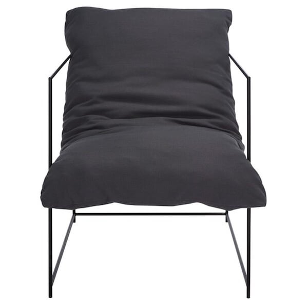 Safavieh Portland Pillow Top Accent Chair, Grey & Black - ACH4511C