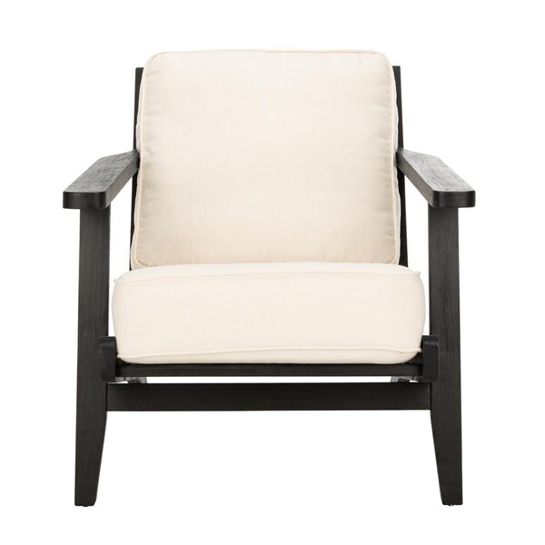 Safavieh Nico Mid Century Accent Chair, Bone White & Black - ACH4501A