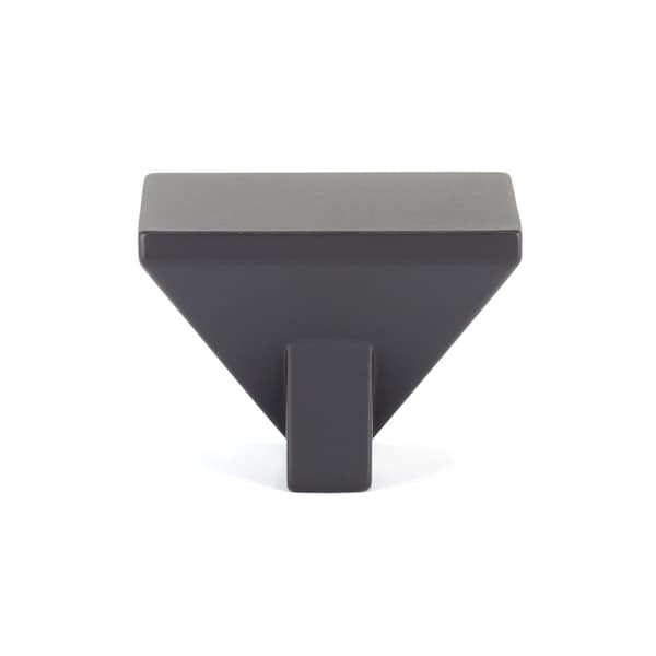 Richelieu 1 9/16-inch (40 mm) x 1 9/16-inch (40 mm) Matte Black Contemporary Cabinet Knob - BP404016900