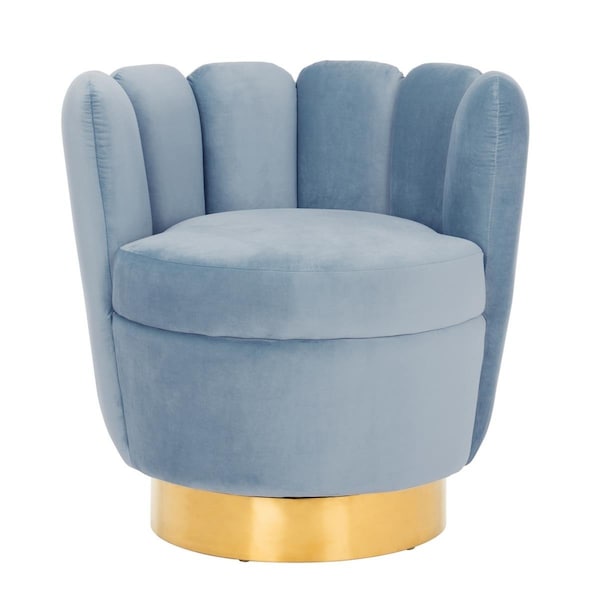 Safavieh 32.7 x 29.9 x 29.9 in. Arrow Swivel Velvet Chair - SFV4711B