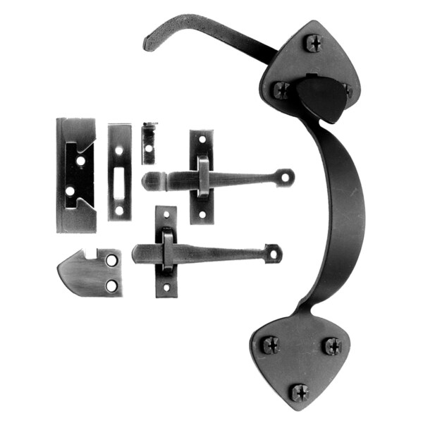 Acorn Mfg Acorn Matte Black Forged Iron Rim Latch - AT7BR
