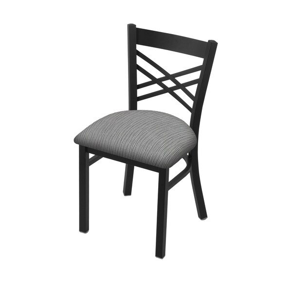 Holland Bar Stool Co 620 Catalina 18" Chair with Black Wrinkle Finish and Graph Alpine Seat - 62018BW020
