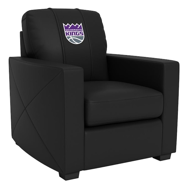 Dreamseat Silver Club Chair with Sacramento Kings Primary Logo - XZ7759002CHCDBK-PSNBA32041