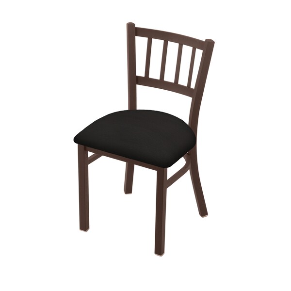 Holland Bar Stool Co 610 Contessa 18" Chair with Bronze Finish and Canter Espresso Seat - 61018BZ003