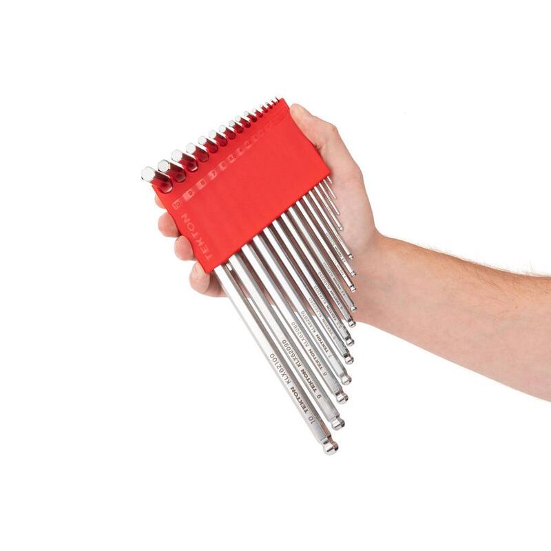 TEKTON 15-Piece (1.3-10 mm) with Holder Ball End Hex Key Set - KLX91201
