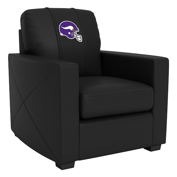 Dreamseat Silver Club Chair with Minnesota Vikings Helmet Logo - XZ7759002CHCDBK-PSNFL20097