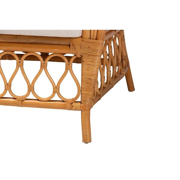 Bali & Pari Reina Bohemian Light Honey Rattan Arm Chair - 246-13726-ZORO