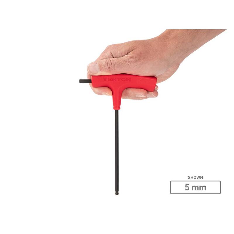 TEKTON Ball End Hex T-Handle Key Set with Stand, 10-Piece (2-10 mm) - KTX92201