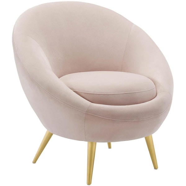 Modway Furniture Circuit Performance Velvet Accent Chair, Pink - EEI-3461-PNK
