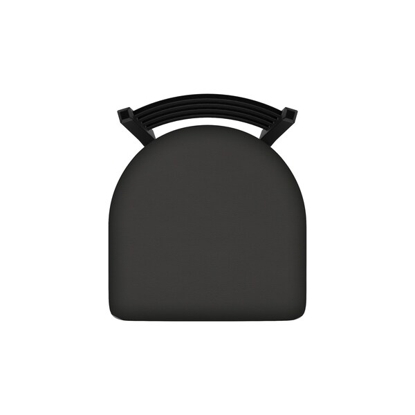 Holland Bar Stool Co 400 Jackie 18" Chair with Black Wrinkle Finish and Canter Iron Seat - 40018BW008