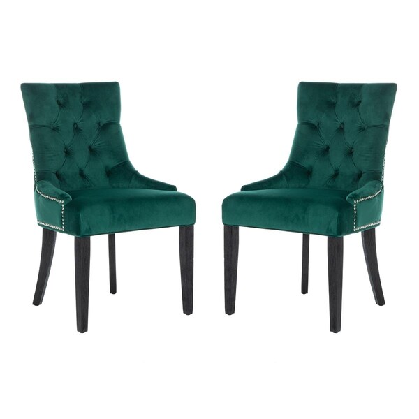 Safavieh Harlow Ring Chair, Emarald, 2PK - MCR4716G-SET2
