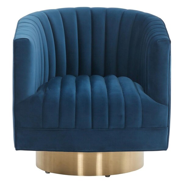 Safavieh 30 x 28 x 31 in. Josephine Swivel Barrel Chair - SFV4726C