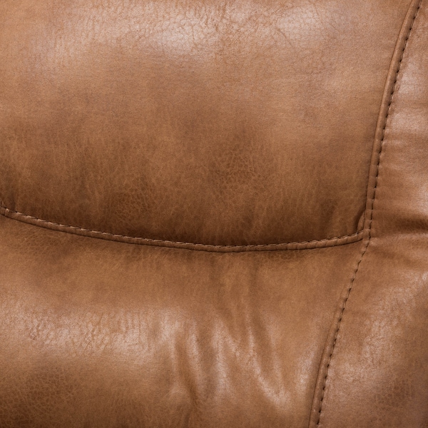 Baxton Studio Mistral Brown 6-Piece Sectional with Recliners Corner Lounge Suite - 129-7128