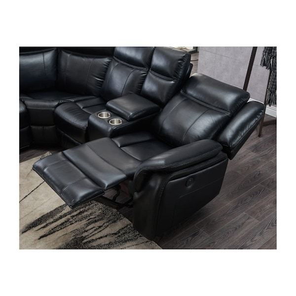 Global Furniture Usa Contemporary  Agnes Um02 Black Sectional - 5375