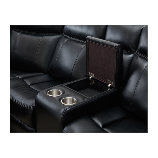 Global Furniture Usa Contemporary  Agnes Um02 Black Sectional - 5375