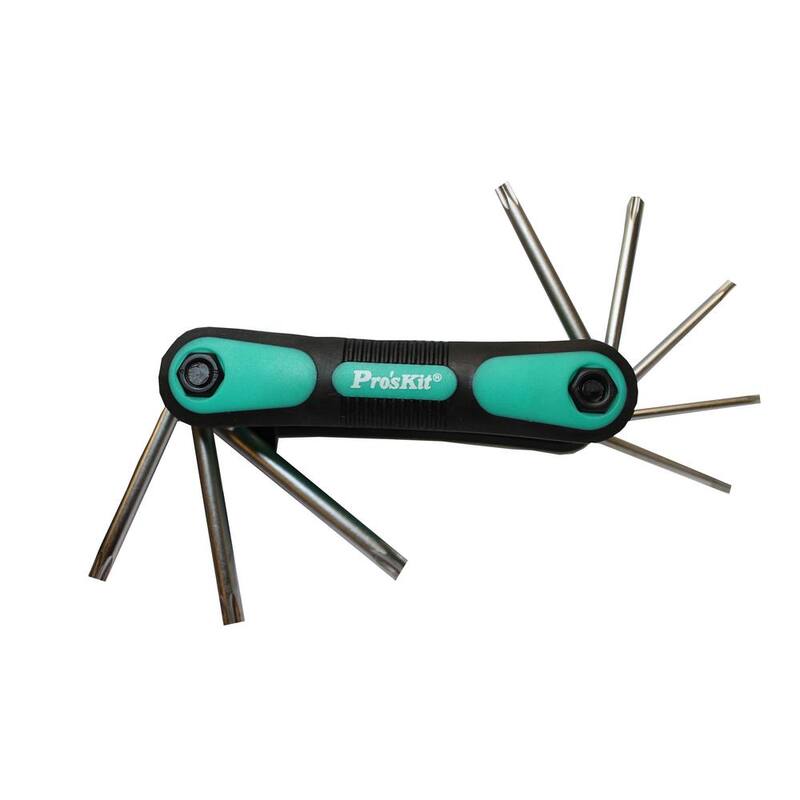 Pro'sKit Folding Security Star Tip Set (8-Piece) - 902-100