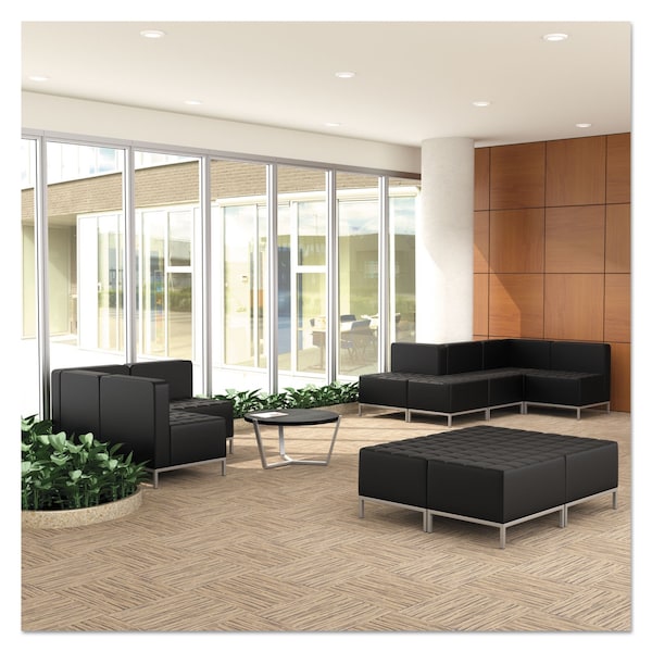 Alera Sofa, 26-3/8" x 30-1/2", Upholstery Color: Black, Frame Material: Steel - QB8016