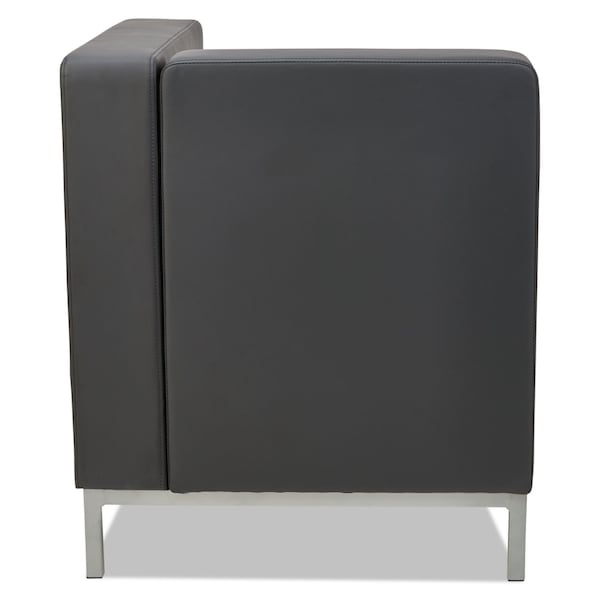 Alera Sofa, 26-3/8" x 30-1/2", Upholstery Color: Black, Frame Material: Steel - QB8016