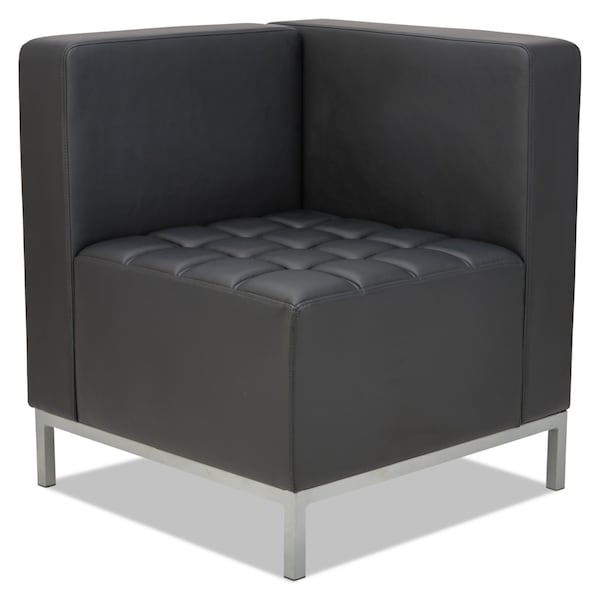 Alera Sofa, 26-3/8" x 30-1/2", Upholstery Color: Black, Frame Material: Steel - QB8016