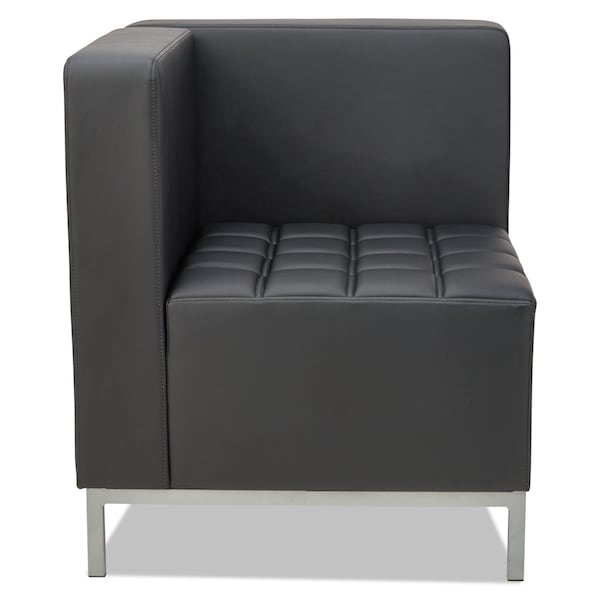 Alera Sofa, 26-3/8" x 30-1/2", Upholstery Color: Black, Frame Material: Steel - QB8016