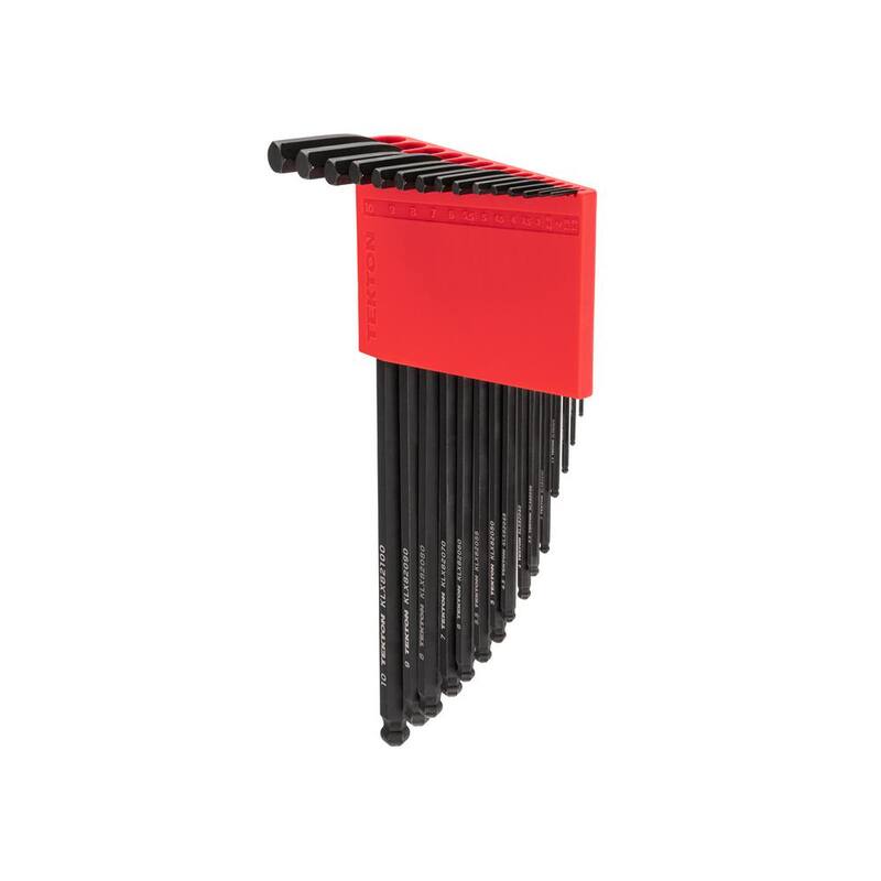 TEKTON Ball End Hex L- Key Set with Holder, 15-Piece (1.3-10 mm) - KLX91203
