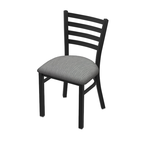 Holland Bar Stool Co 400 Jackie 18" Chair with Black Wrinkle Finish and Graph Alpine Seat - 40018BW020