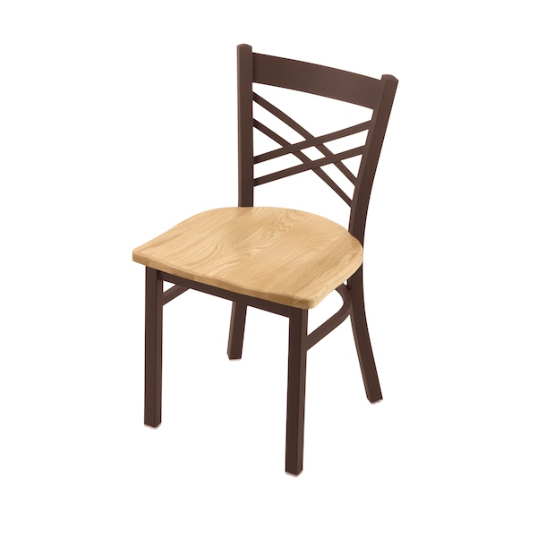 Holland Bar Stool Co 620 Catalina 18" Chair with Bronze Finish and Natural Oak Seat - 62018BZNATOAK