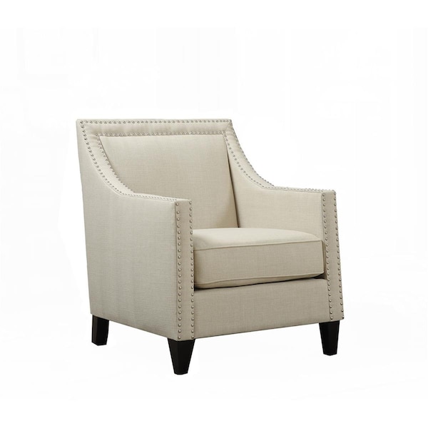 Towels Usa Bridgehampton Accent Chair with Nail Trim Natural - 29 x 35.5 x 31 in. - TO2752827