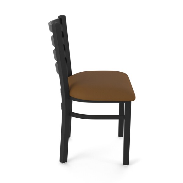 Holland Bar Stool Co 400 Jackie 18" Chair with Black Wrinkle Finish and Canter Thatch Seat - 40018BW001