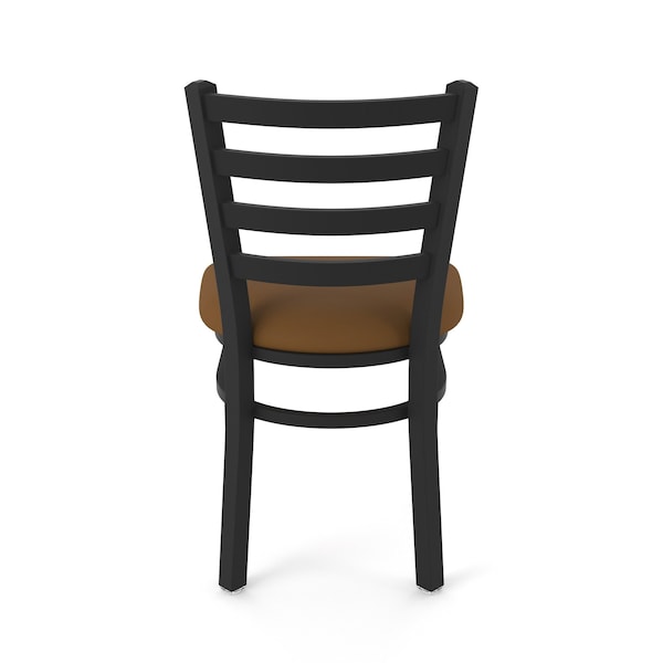 Holland Bar Stool Co 400 Jackie 18" Chair with Black Wrinkle Finish and Canter Thatch Seat - 40018BW001